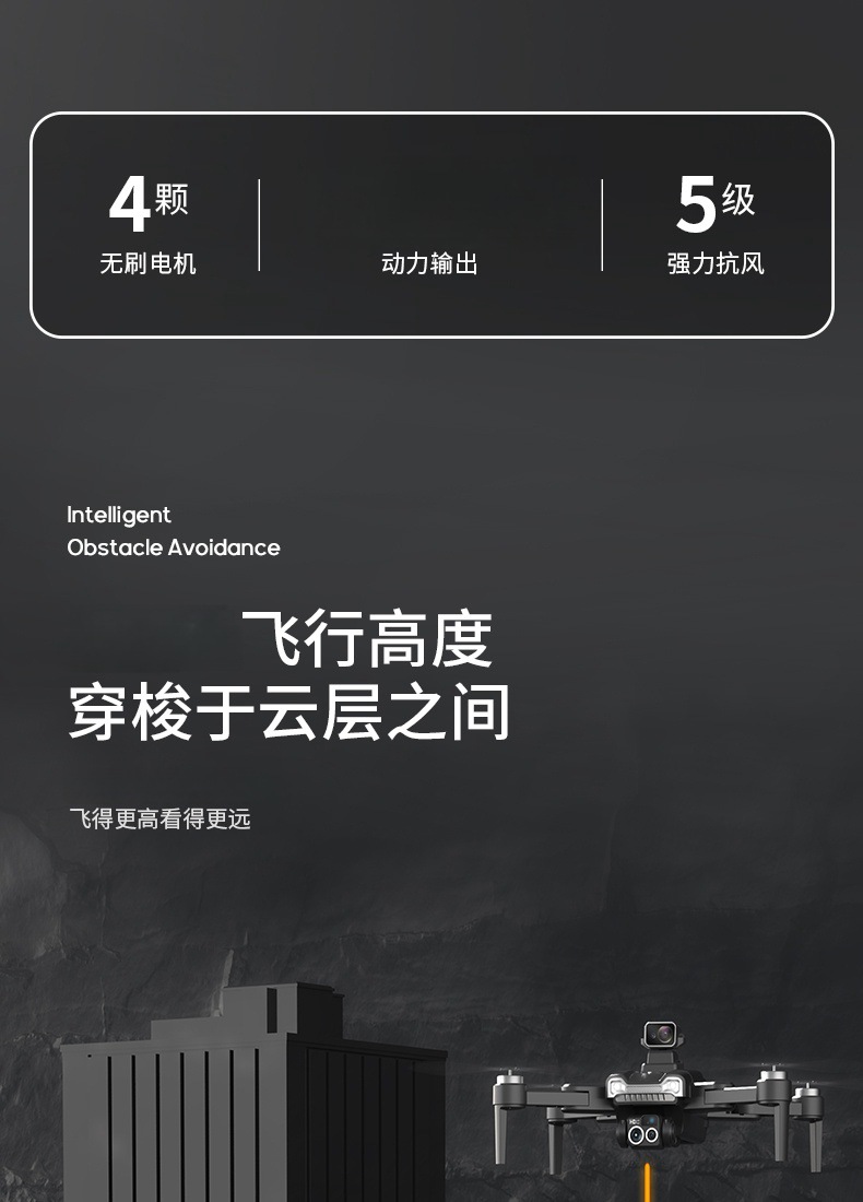 Cross-border new product J5 Drone brushless GPS positioning high-definition aerial photography obstacle avoidance four-axis remote control aircraft toy gift box pic 16