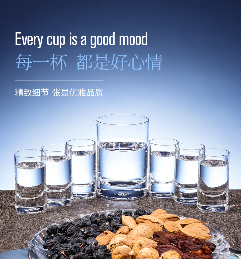 Czech imported lead-free crystal liquor and spirits cups, heat-resistant and niche design, suitable for home, hotel and commercial bulk purchase pic 10
