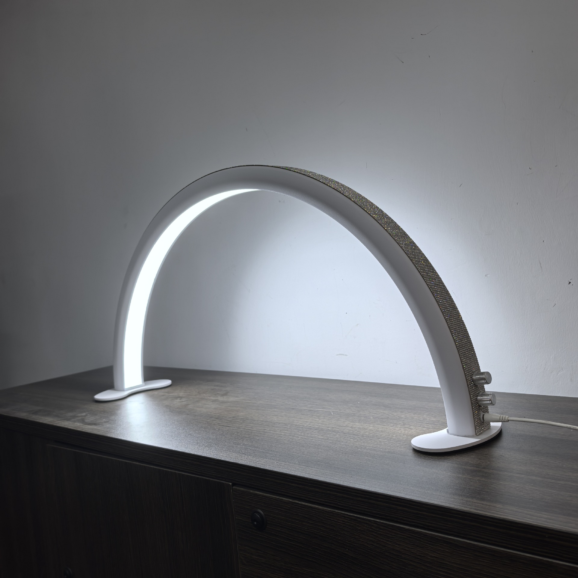 美甲桌面灯 美妆纹绣修甲LED美容院用旋钮  美甲照明半月灯详情4