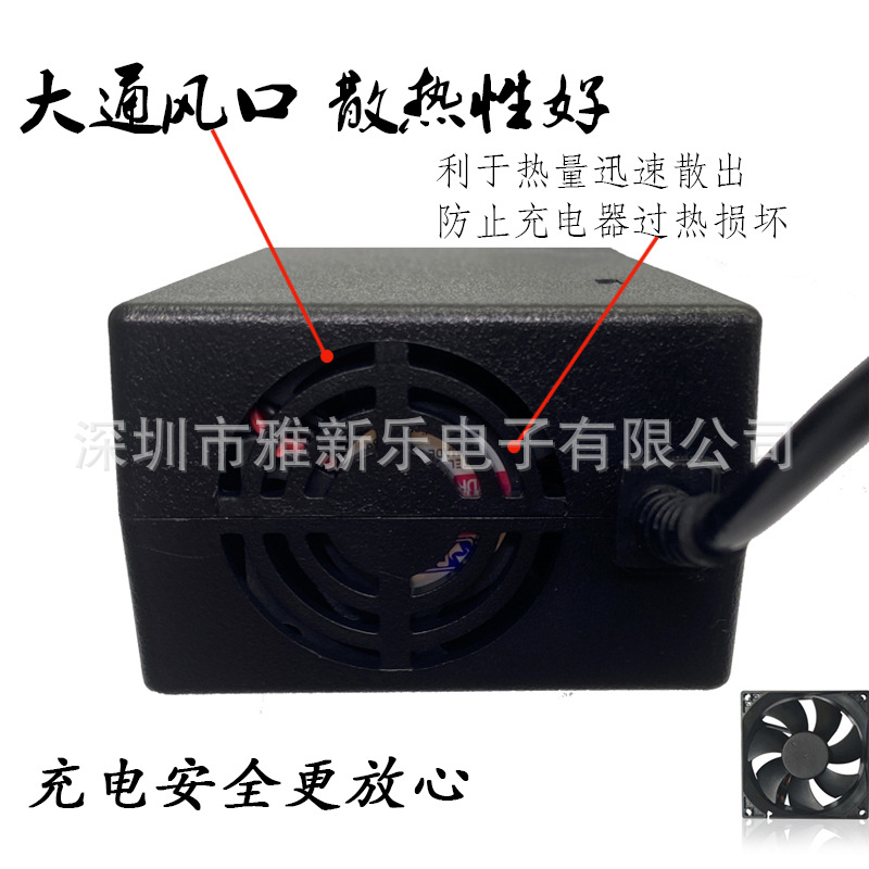 Car strong start power charger 12.6V16.8V, 12V16V3A dual-channel lithium battery charger 3 strings pic 8
