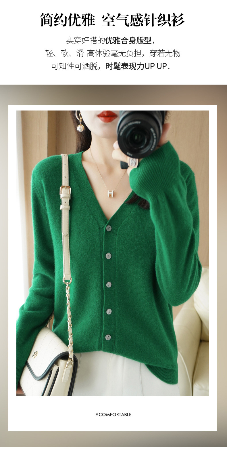Knitted cardigan for women, spring knitted coat, long-sleeved sweater, cardigan, large-sized autumn coat, cross-border sweater coat for women pic 5
