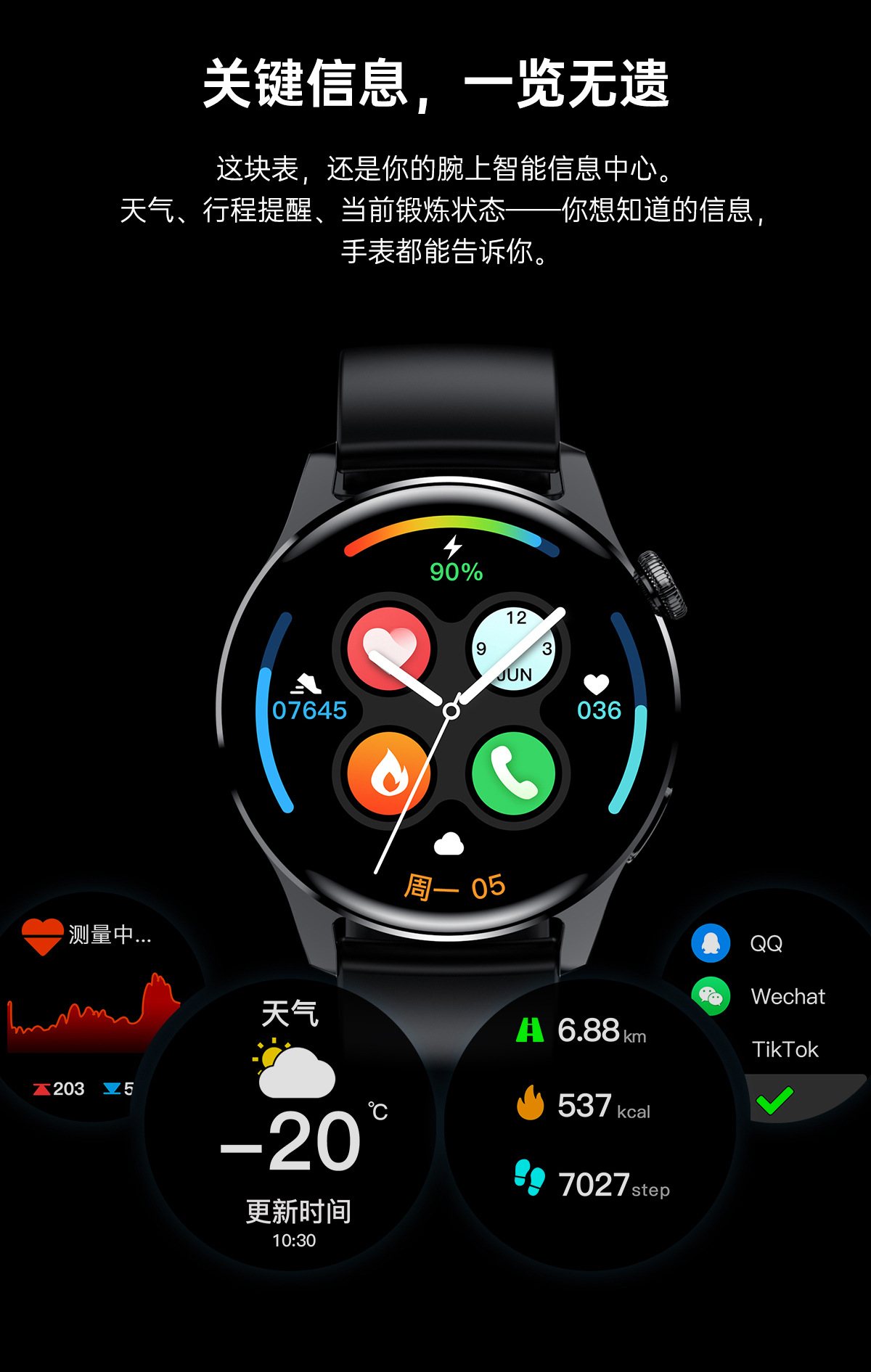适用于watch3pro智能手表蓝牙通话NFC门禁售后换新运动智能手表详情14