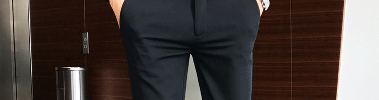 Primavera/otoño pantalones de pie slim para hombres versión coreana traje de moda pantalones premium para plankton pantalones casuales para hombres pic 42