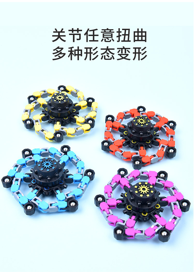 指尖陀螺玩具男孩儿童手指间旋转解压变形趣玩机械男童转转乐百变详情5