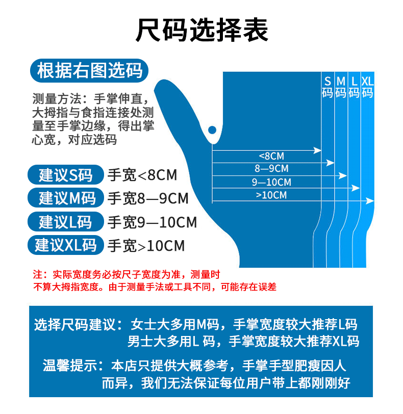 批发pvc一次性手套丁腈乳胶橡胶手套食品9寸劳保透明检查牙科烘焙详情5