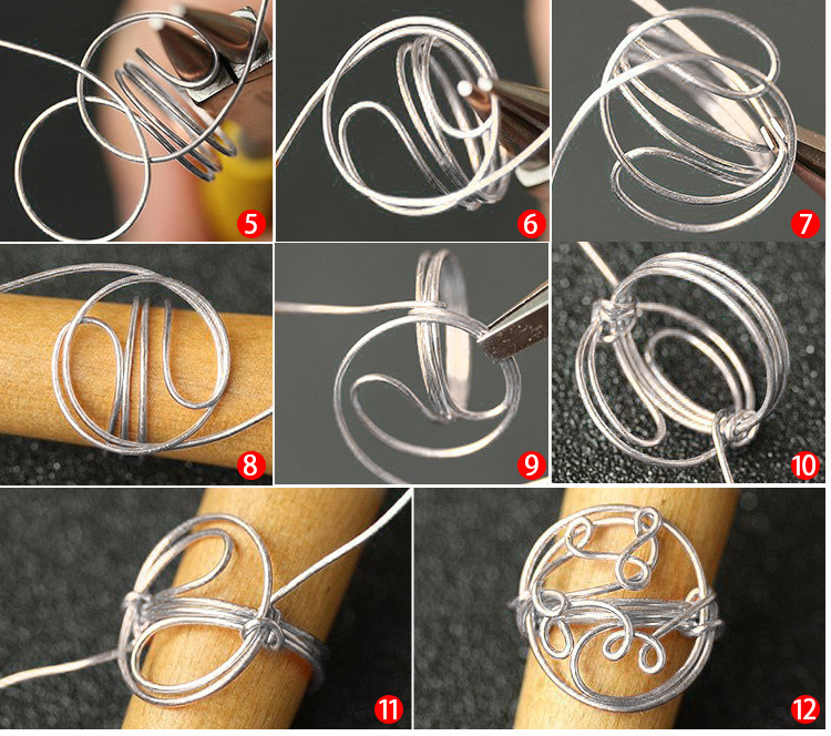 S999 flat silver wire round rectangular pure silver cloisonne enamel inlaid special DIY jewelry, pure silver wood silver wire pic 10
