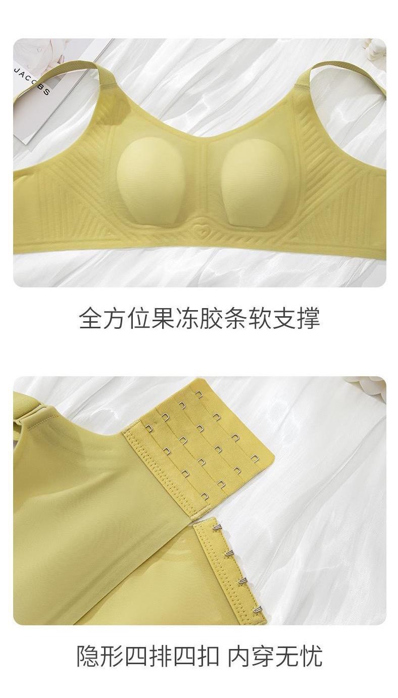 超薄兔耳朵无痕内衣女大胸显小软支撑无钢圈防下垂收副乳文胸罩夏详情11