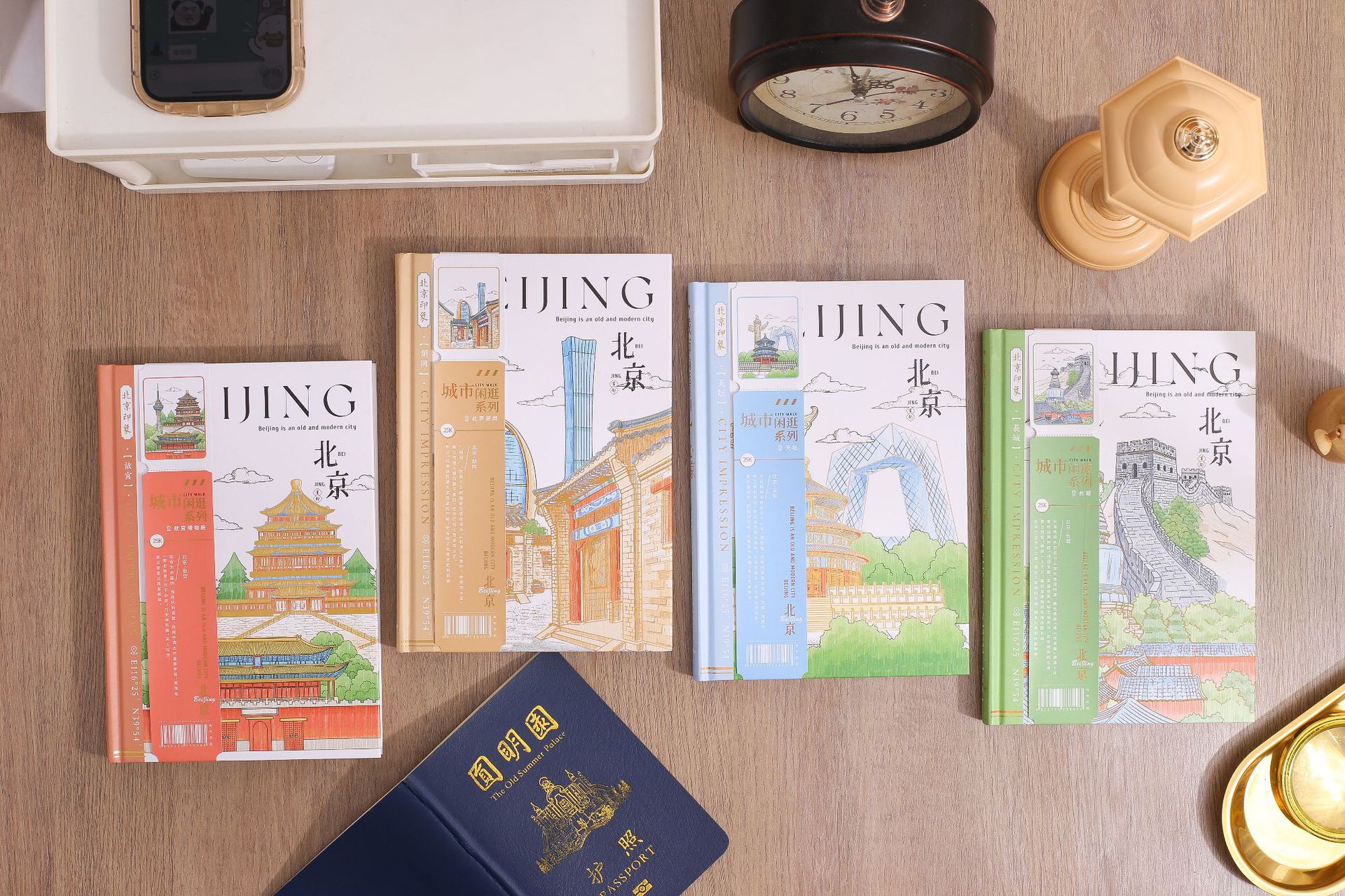 Jingu Stationery 25K City Stroll - Beijing Round-back Hardcover Notebooks, Handbooks, Student Notebooks pic 8