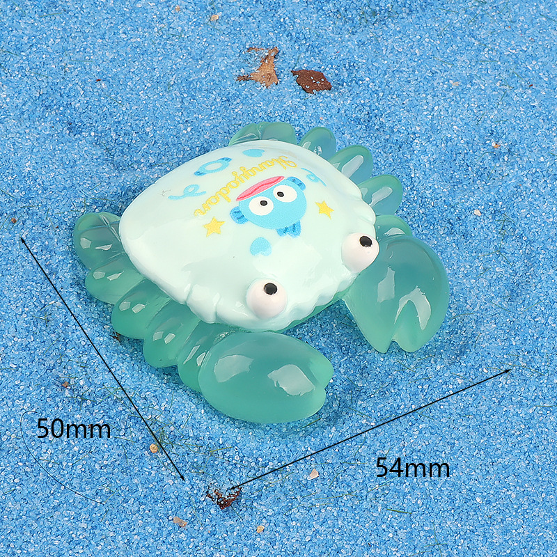 Creative cartoon glow-in-light cute Sanliou little crab three-dimensional micro-landscape decoration DIY decorative blind bag accessories pic 15