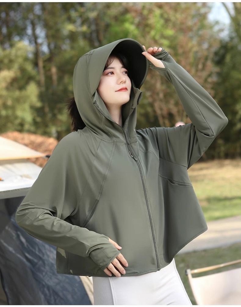 冰丝防晒衣女款2024新款夏季防紫外线UPF50+防晒服薄款防晒罩衫详情17