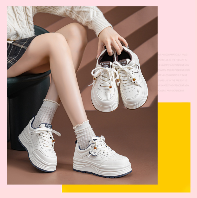 厚底加绒小白鞋女款2025冬季新款百搭轻便保暖二棉鞋休闲大码女鞋详情11