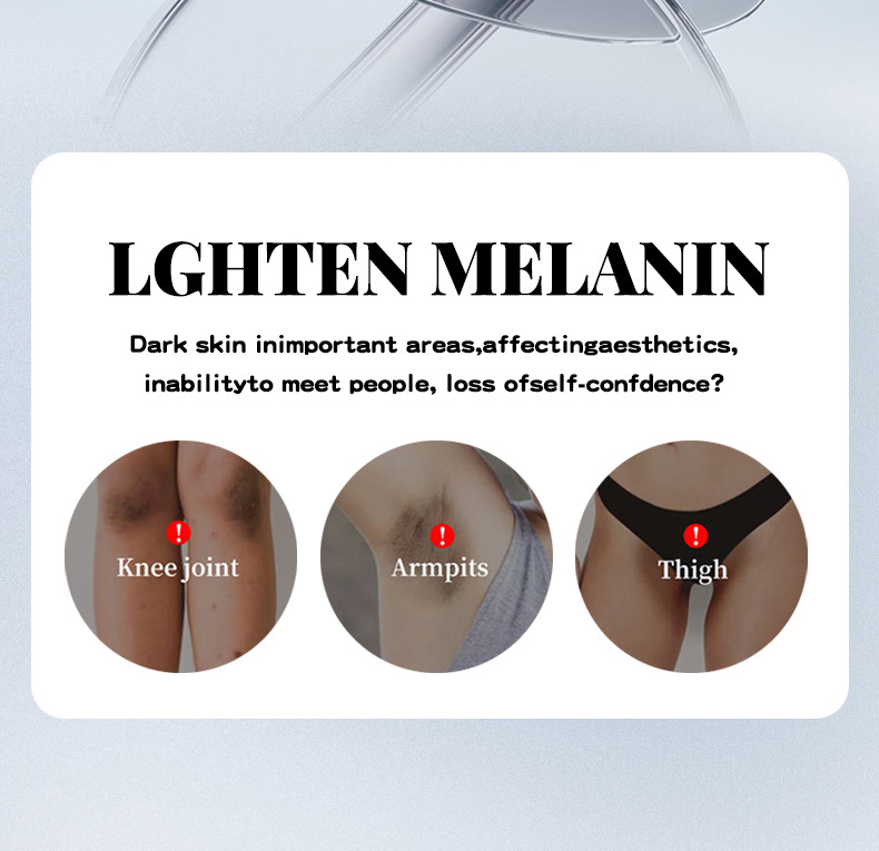 【跨境专供】魅点焕亮乳霜祛除黑斑黑色素深色膝盖身体褪黑霜批发详情3