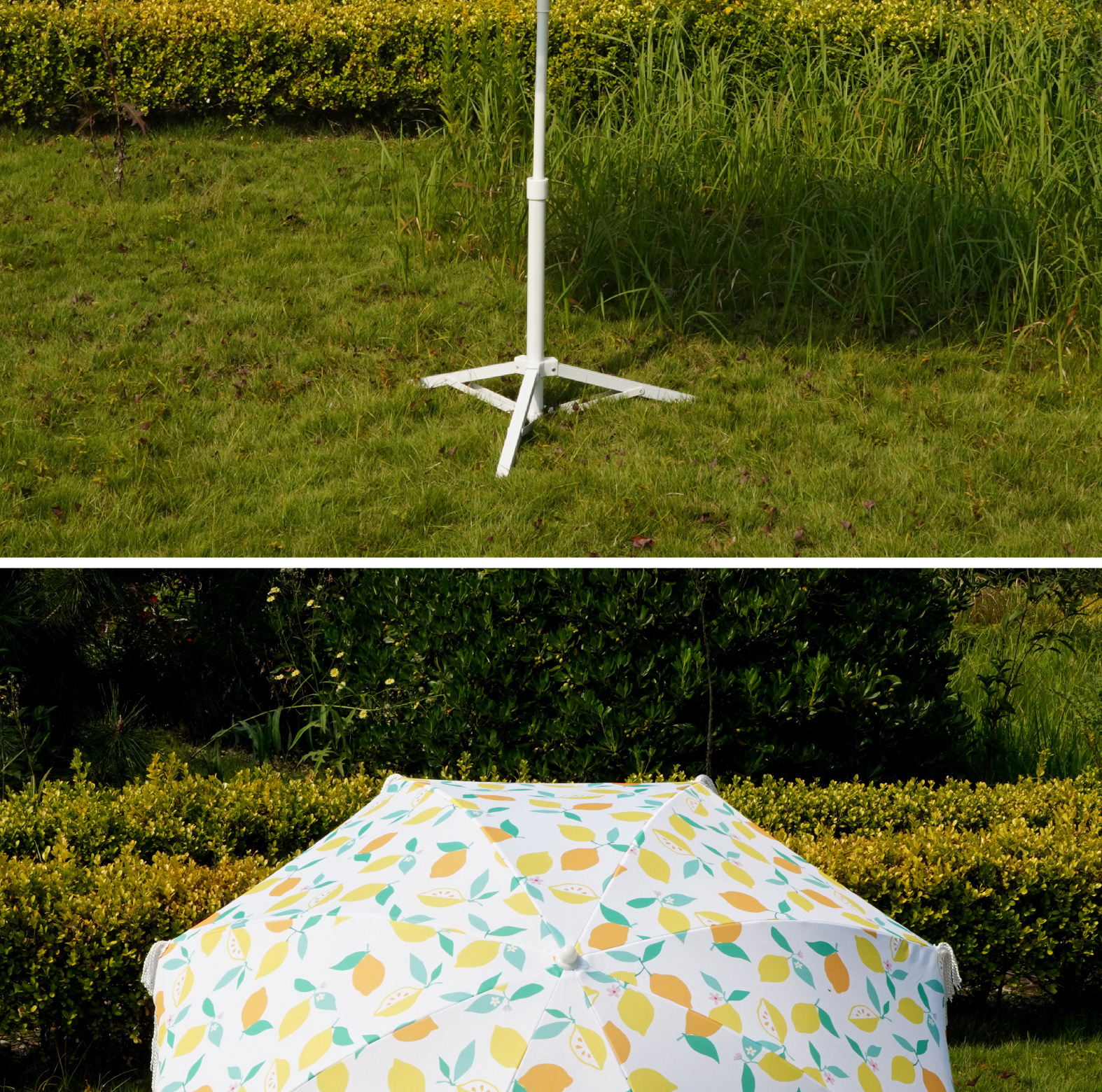 跨境遮阳大伞沙滩海滩伞摆摊伞庭院花园伞太阳流苏户外广告伞定制详情12