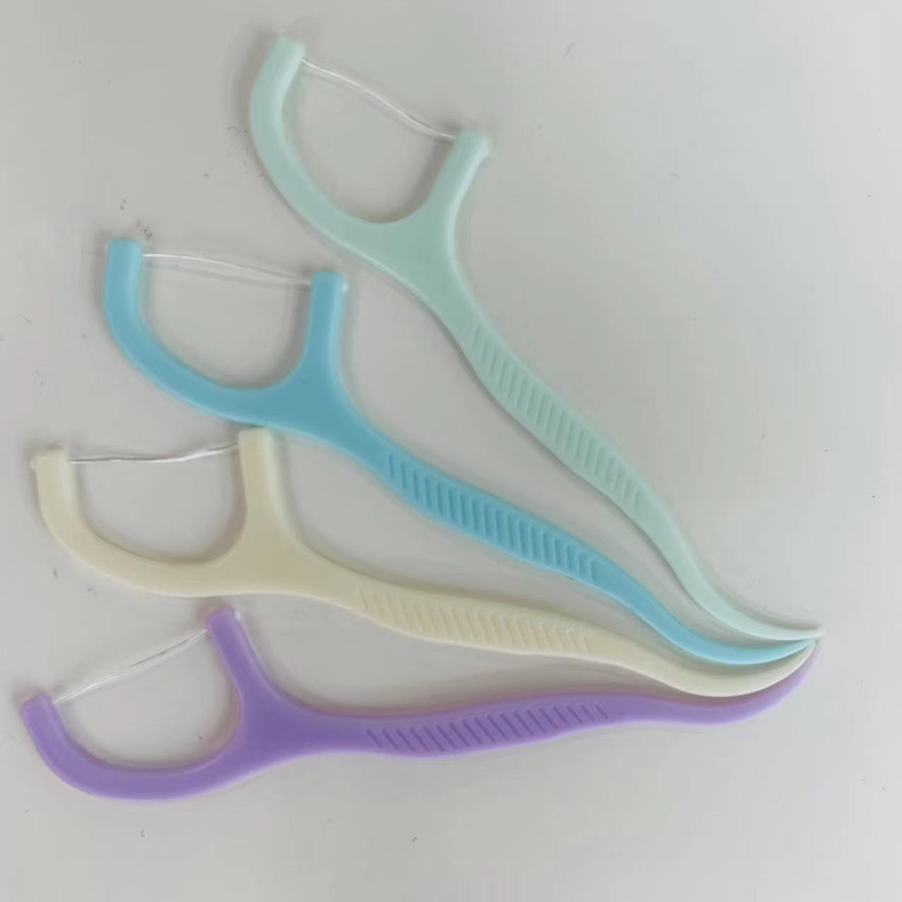 Dental floss box set, disposable plastic toothpicks for dental care, portable dental floss sticks, family set, 30 floss sticks pic 12