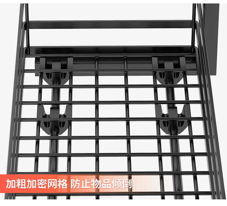下水槽双层抽拉篮橱柜下可调节厨房用品置物架家用台面调料收纳篮详情19