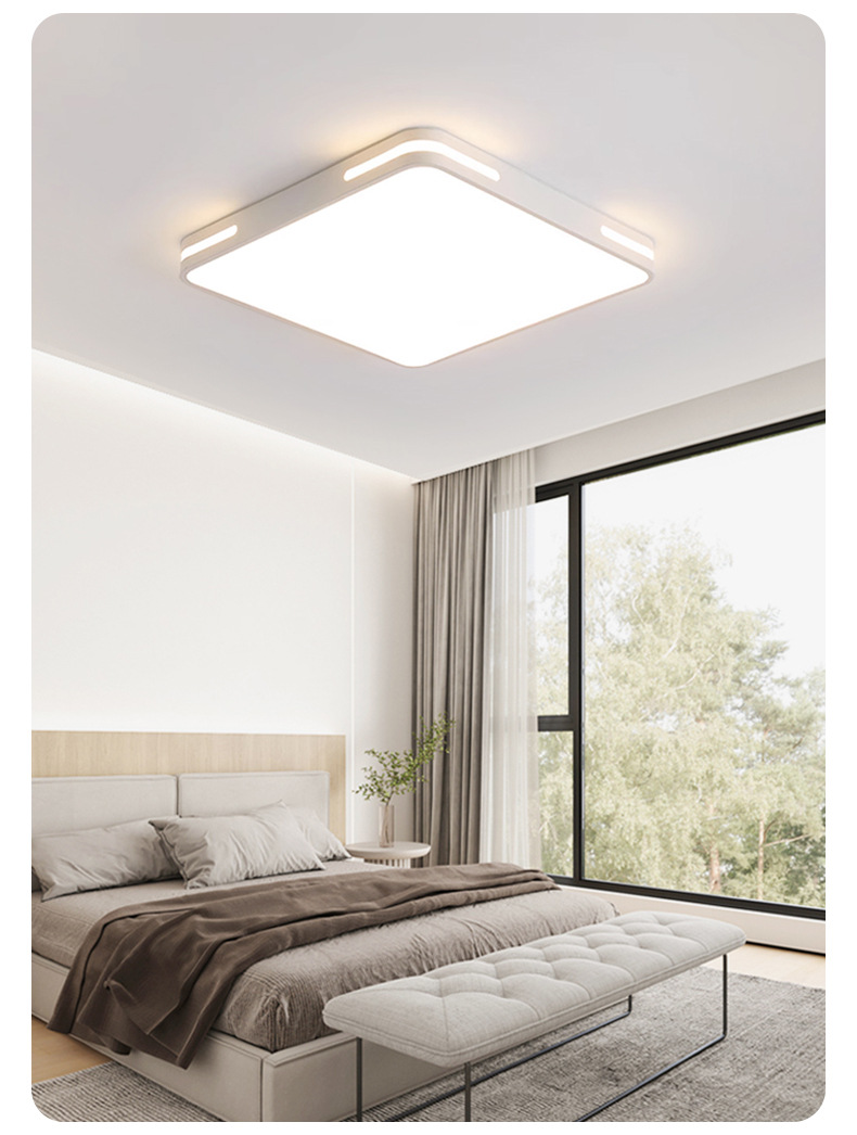 中山灯具厂直销客厅大厅主灯超薄方形米家接入卧室高级感吸顶灯详情12