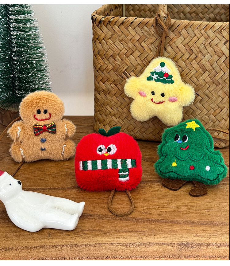 Cartoon Christmas name pendants, cute girlish heart bags, plush dolls, Santa Claus figurines, small gifts pic 40