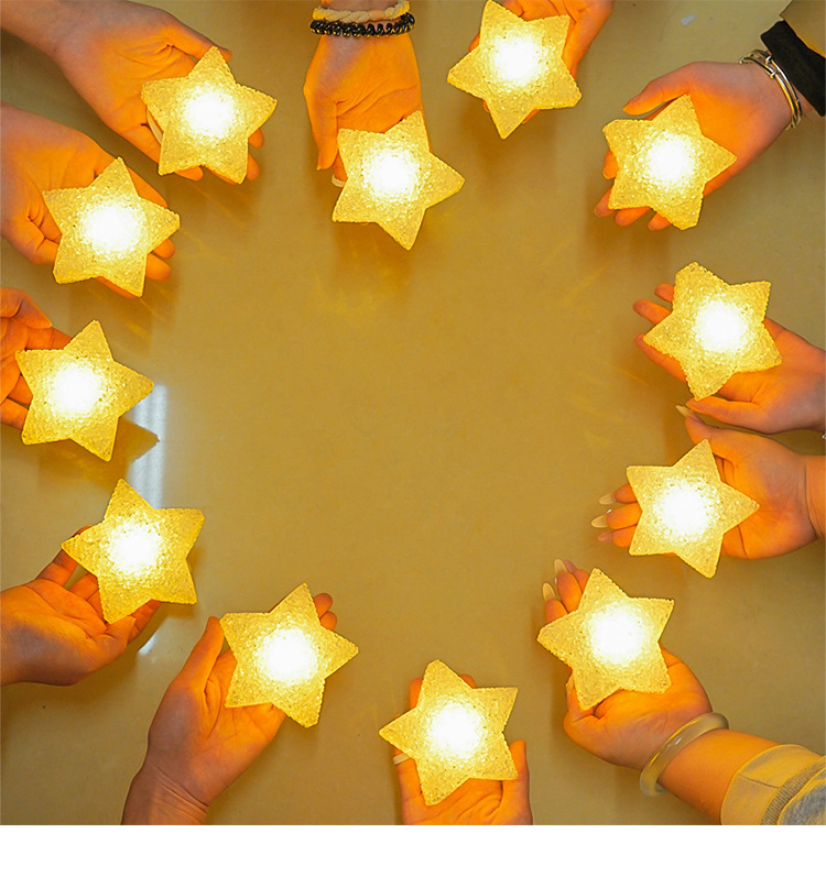 Wholesale of creative hand-held star lights, wrist dance, luminous prop lights, festival performance decoration, little star atmosphere lights pic 10