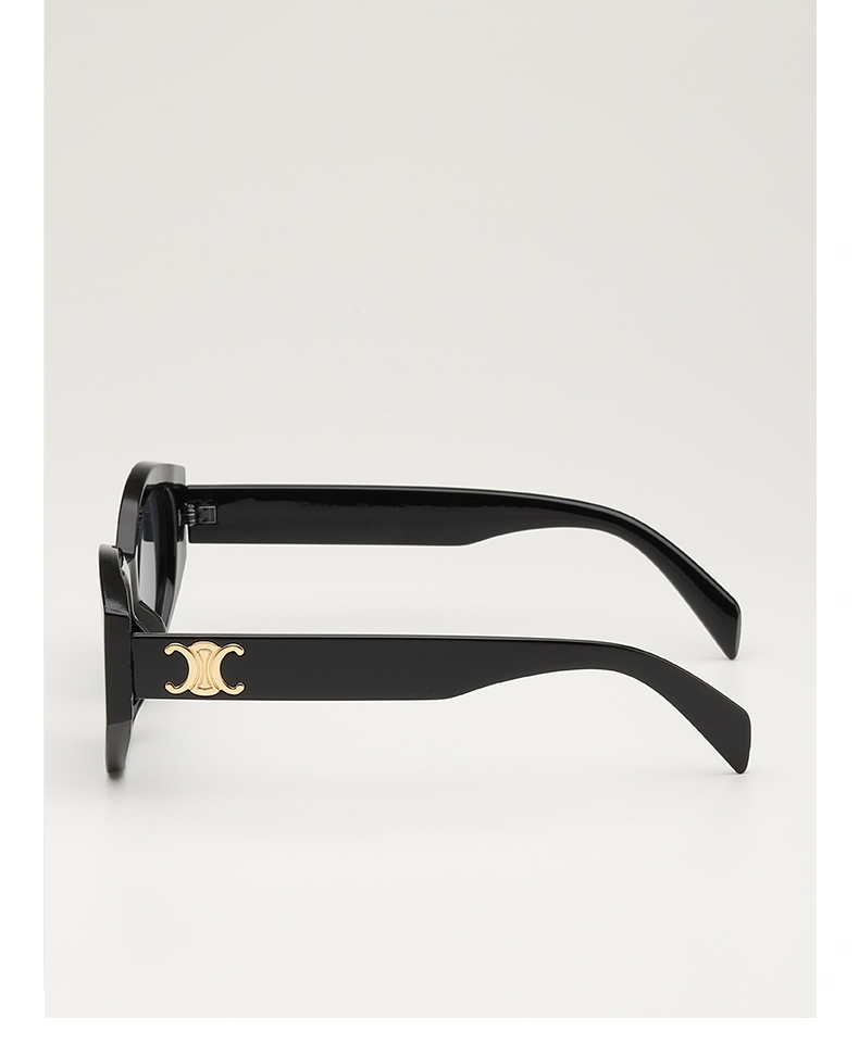 Retro triumph snow sunglasses for women, a new type of high-end oval angular sunglasses for sun protection and shading pic 9