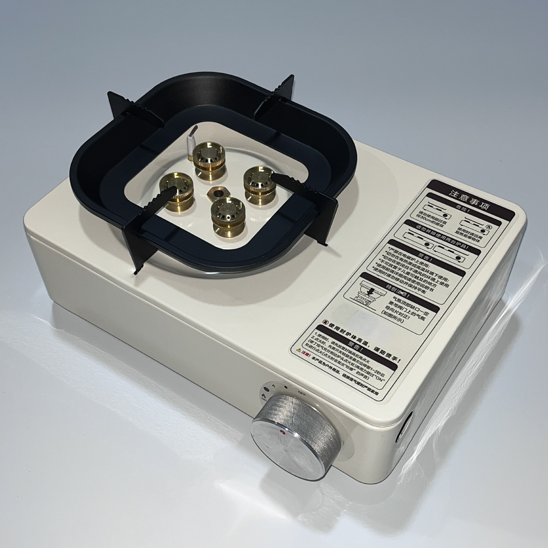 定制户外卡式炉四头便携式卡斯火锅野外烧烤炉具煤气燃气灶瓦斯炉详情10