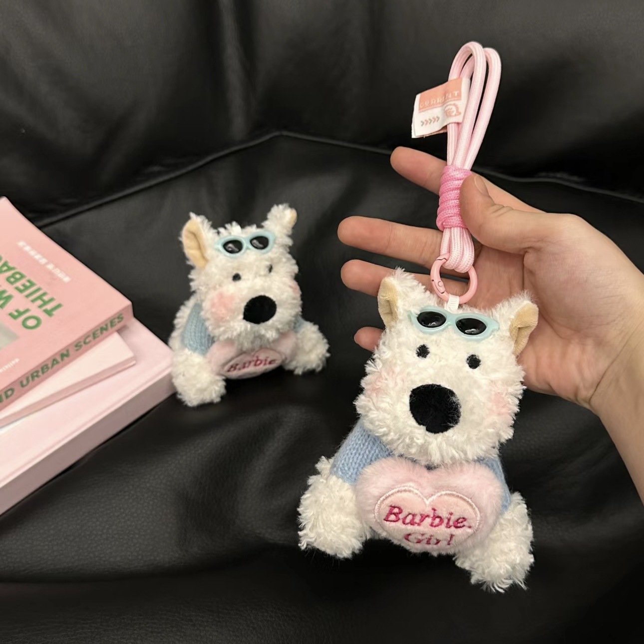 Best-selling Blind West Highland pendant, sloppy dog keychain accessory, creative doll bag, hanging dog pendant, small gift pic 11