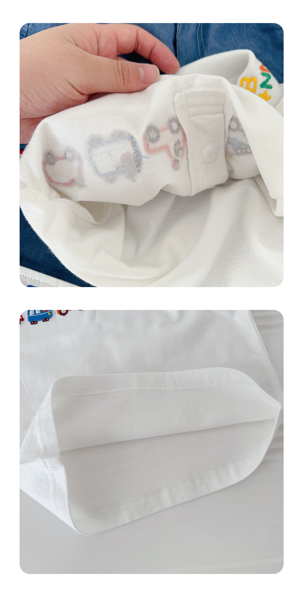 儿童t恤25秋款男童polo衫男童长袖t恤小汽车刺绣长袖打底外贸童装详情24