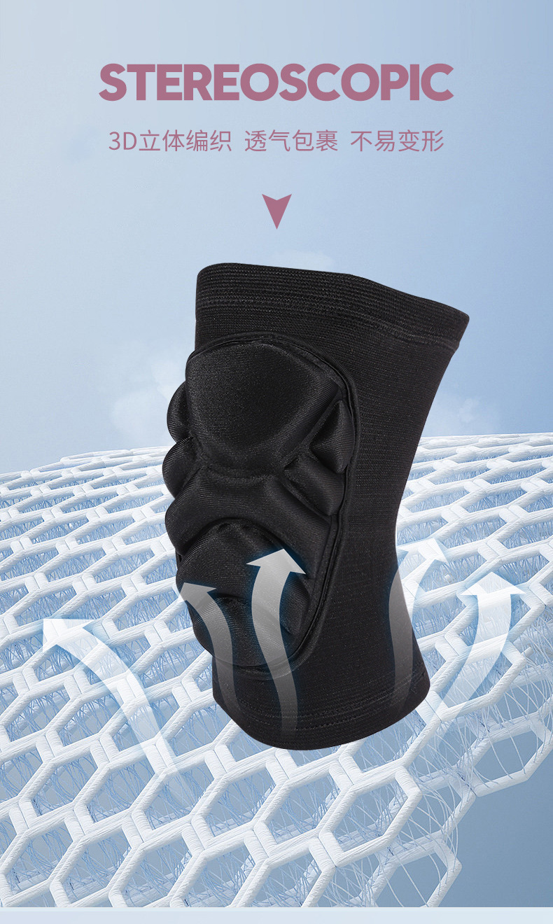 厂家运动加厚海绵户外骑行健身滑板护膝舞蹈现货批发护具泰拳护膝详情10
