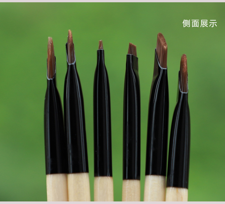 新款超薄刀锋刷眼睑下至镰刀眼线刷眼影细节卧蚕平头眉刷化妆刷详情14