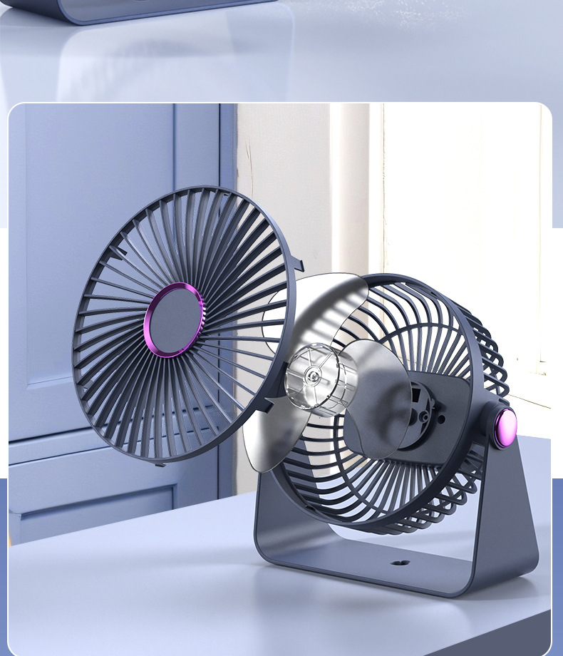 Desktop air circulation fan, electric fan, small household, silent, strong wind force desktop fan, student dormitory, office pic 29