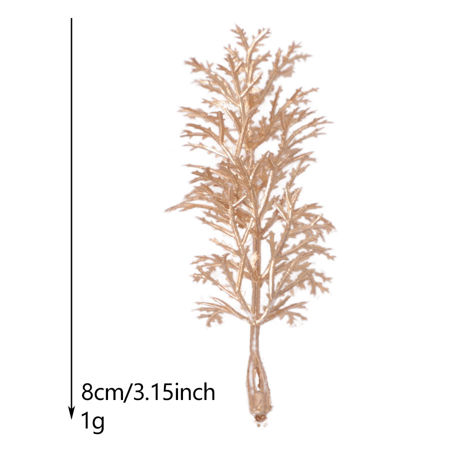 复古植物配件仿真金色叶子手工插花配件节日装饰仿真花跨境代发详情16