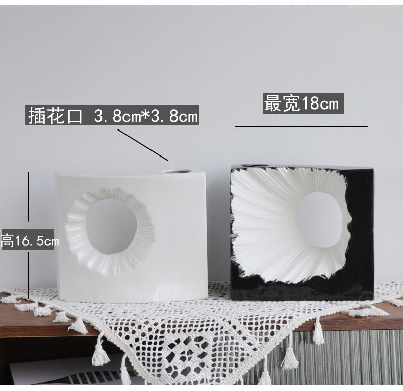 2025 nordico ins viento artesanía creativa genguan suyaki sala de estar sentido superior luz decoraciones de lujo jarrón de cerámica pic 14