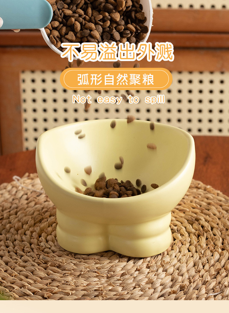 Pet colored ceramic bowls, pet feeding bowls, pet supplies, pet automatic water dispensers, dog bowls, pet feeders, pet tableware, pet feeding supplies, durable and easy to clean pic 8