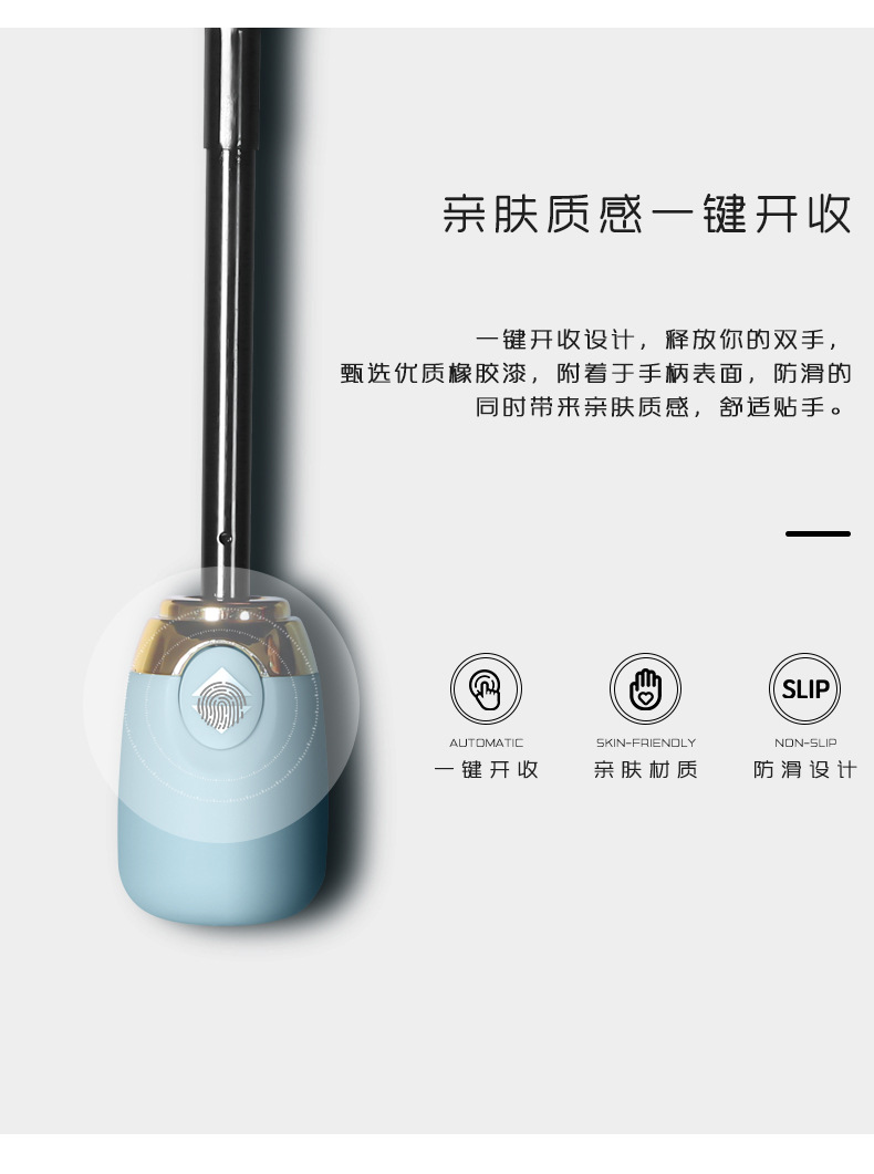 三折日系自动黑胶小清新遮阳伞折叠创意花色雨伞广告雨伞加印logo详情20