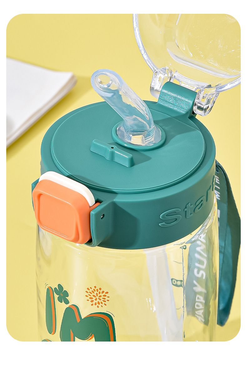 夏天新款儿童吸管杯高颜值女学生塑料水杯耐摔便携耐高温杯子杯子详情7