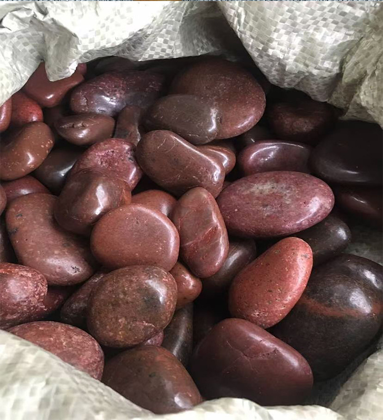 Black rain flower stones for courtyard landscaping, black polished pebbles, garden landscape engineering, paving, and colorful rain flower stones pic 7