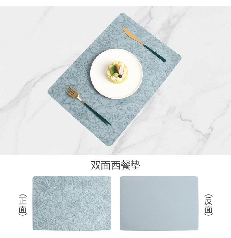 跨境placemat防滑皮革餐垫圆形酒店家居餐桌隔热餐垫子餐桌高级感详情18