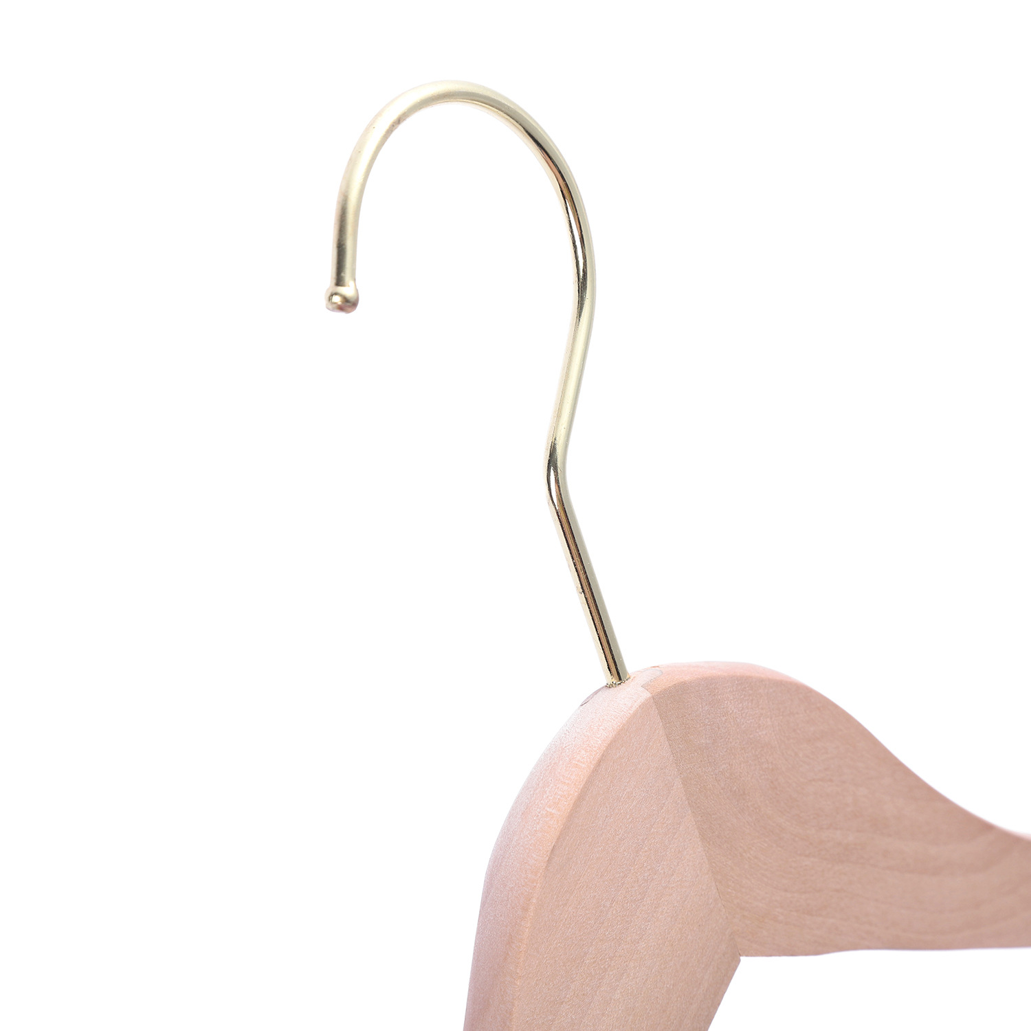 Custom-made solid wood clothes hangers for clothing stores, anti-slip clothes hangers for suits, and wholesale of wooden clothes hangers for adults pic 10