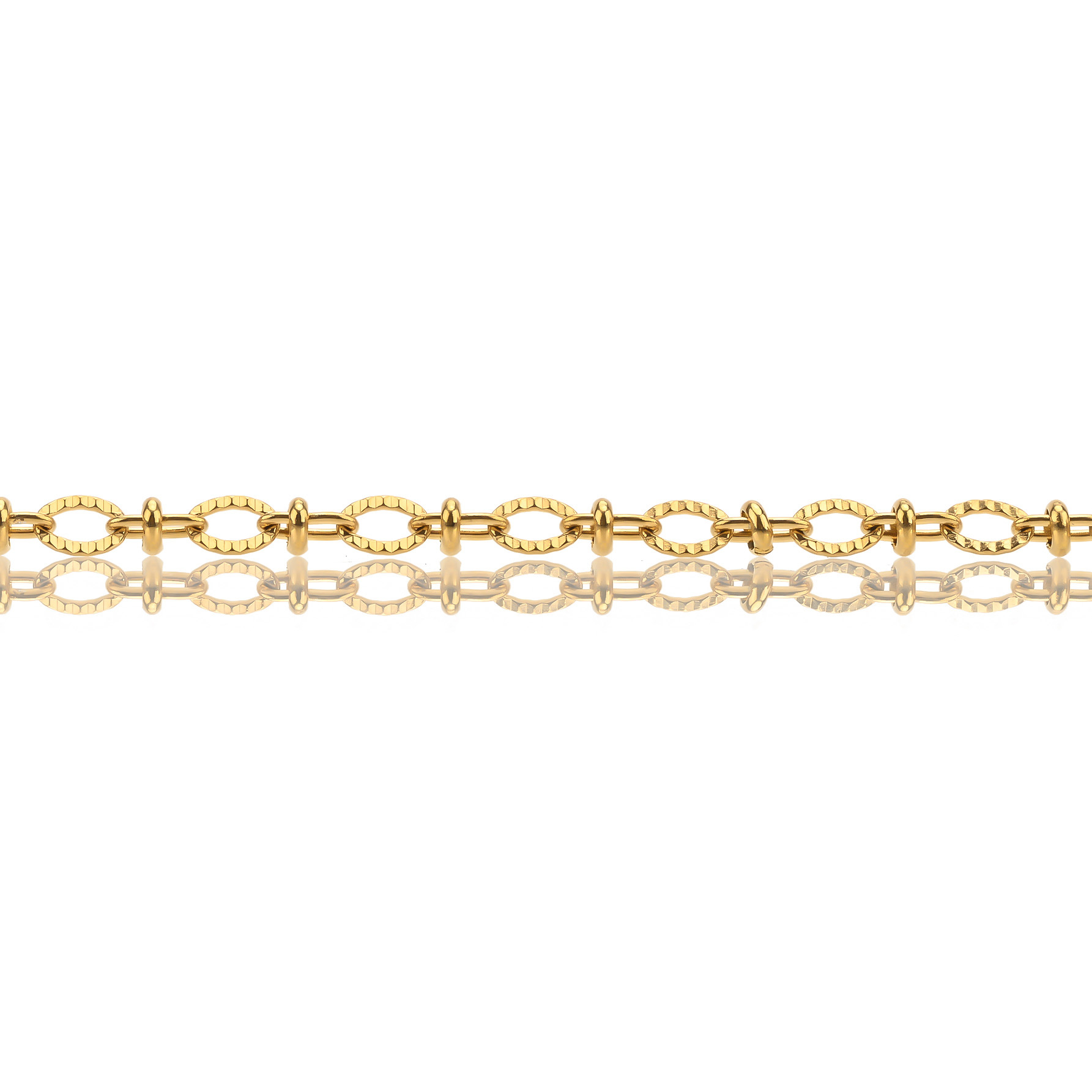 Stainless steel jewelry necklace, plain chain, bare chain, bracelet, Korean chain, cross chain, O-shaped chain pic 2