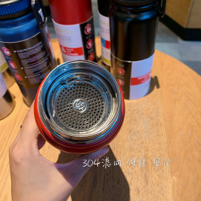 Cross-border 304 stainless steel insulated cup, outdoor portable mountain climbing sports water bottle, direct drinking, simple hand-held space pot pic 11