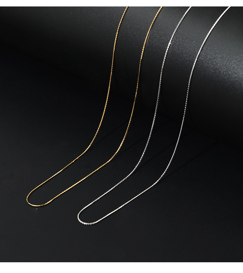 S925纯银项链蛇骨链意大利小众批发饰品设计轻奢女高级感跨境配饰详情14