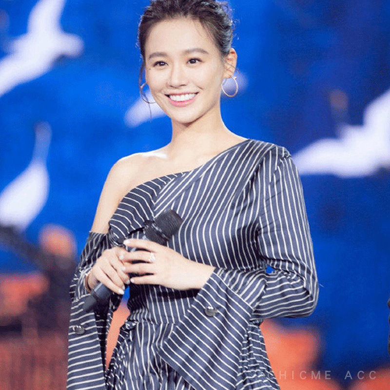 马思纯同款钉子耳环个性时尚简约C形耳圈锆石水钻耳坠925银针耳饰详情56