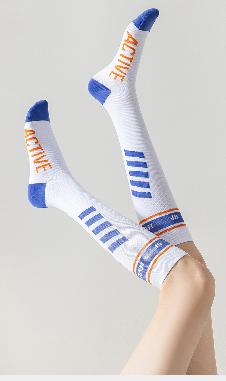 Strong pressure sports muscle energy compression socks, professional pressure socks, running, women, skipping rope, fitness, cycling, mountain climbing, pressure slimming, long legs pic 16