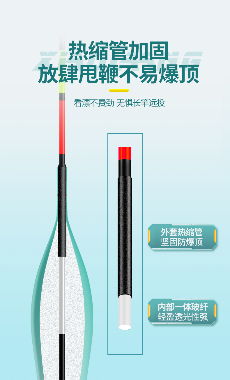大物鱼漂超醒目纳米青鱼翘嘴鲢鳙高灵敏加粗尾远投巨物钓鱼浮漂详情8