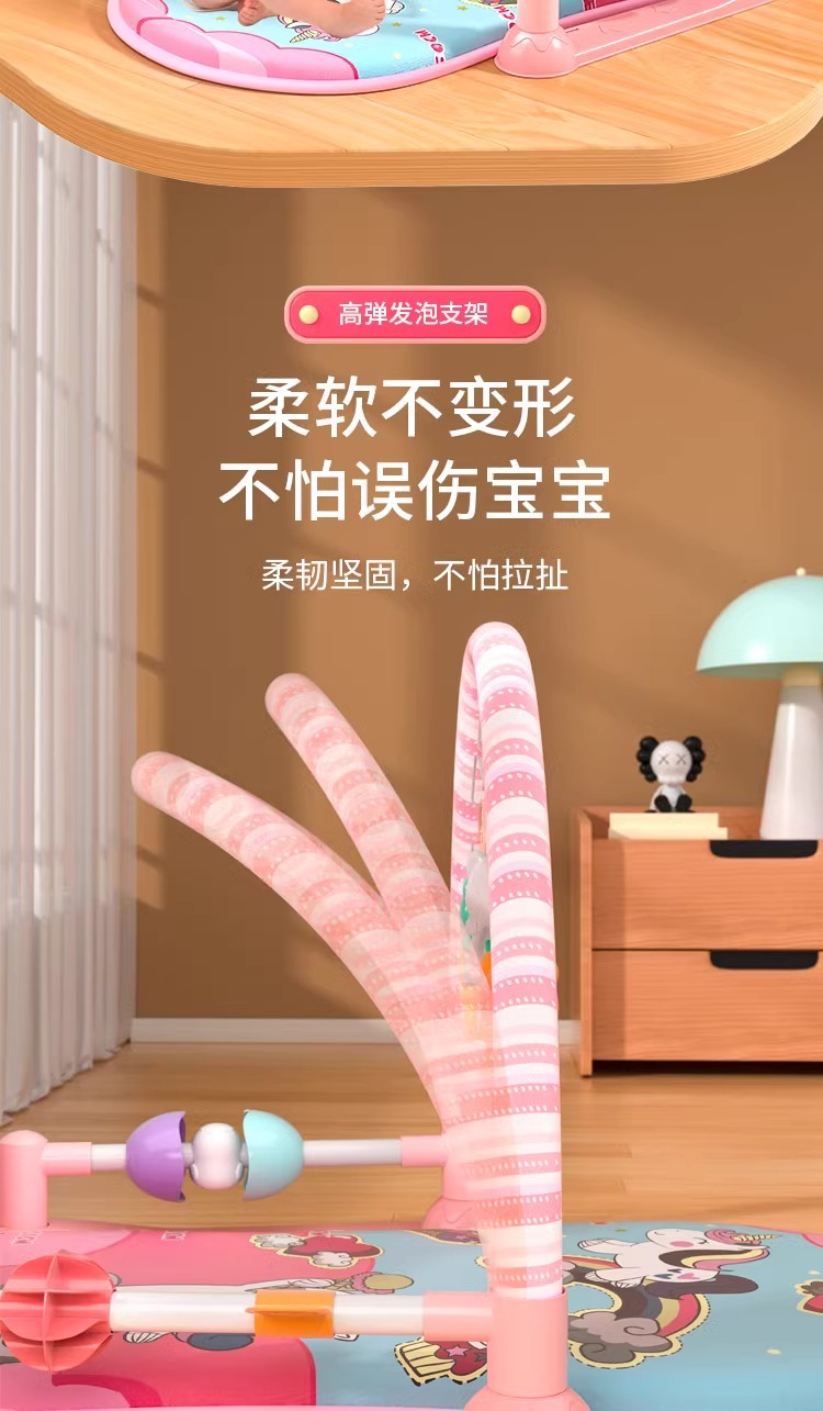 Baby fitness racks, music pedal piano toys, and piano play pads for newborns aged 0-36 months are selling well across borders pic 4