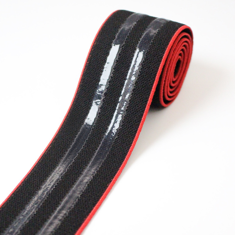 Factory-customized epoxy resin LOGO letter elastic band, silicone rubber band, underwear elastic band, waistband, anti-slip design pic 11