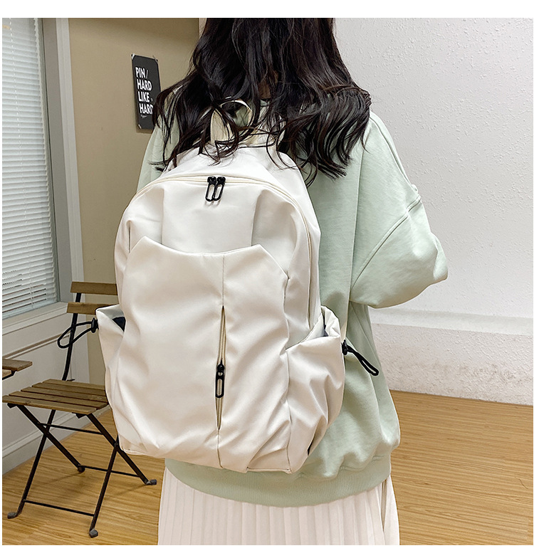 跨境新款双肩包大容量男女学生书包简约休闲短途出差商务电脑包详情20