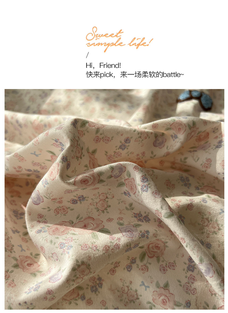 a类床上用品四件套纯棉水洗棉床单被套笠被罩学生宿舍单人三件套详情13