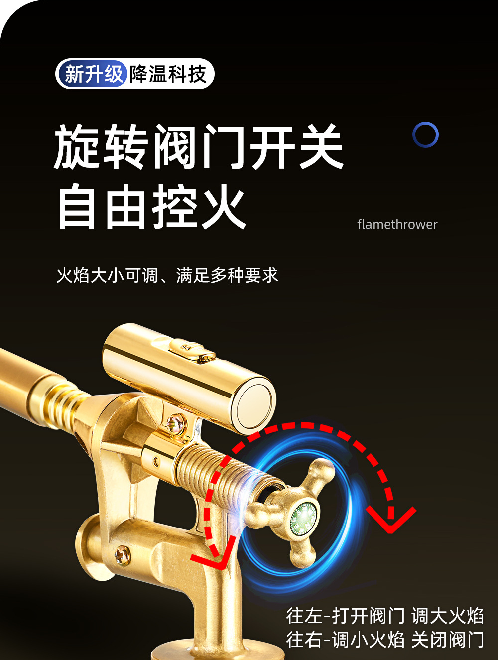 SF-253 multi-functional card-type nozzle, lighting lamp, igniter, gas cylinder, card-type pic 7