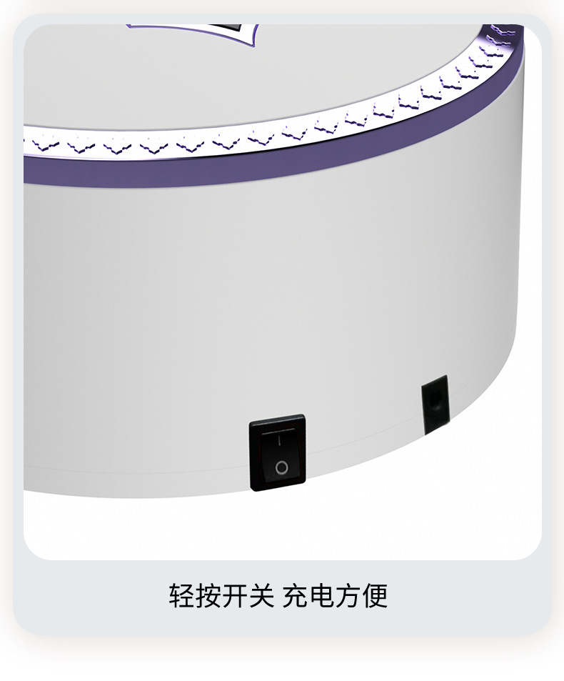9661大功率UV固化灯 蓄电美甲灯光疗照灯 速干充电美甲烤灯 指甲油胶专用疗养护工具详情12