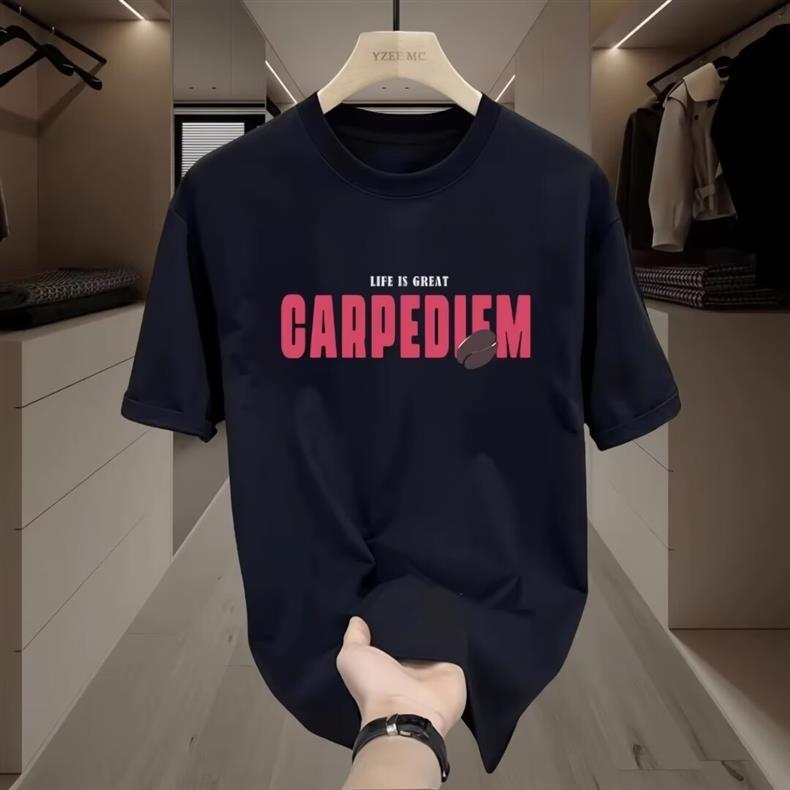 跨境夏季新款男士短袖t恤国潮圆领修身潮流休闲百搭速干运动上衣详情48